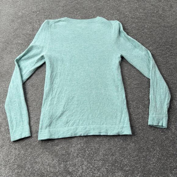 J.Crew Factory Teddie Sweater Women’s Small Mint Green Cotton Wool Blend F5199 - Picture 9 of 9